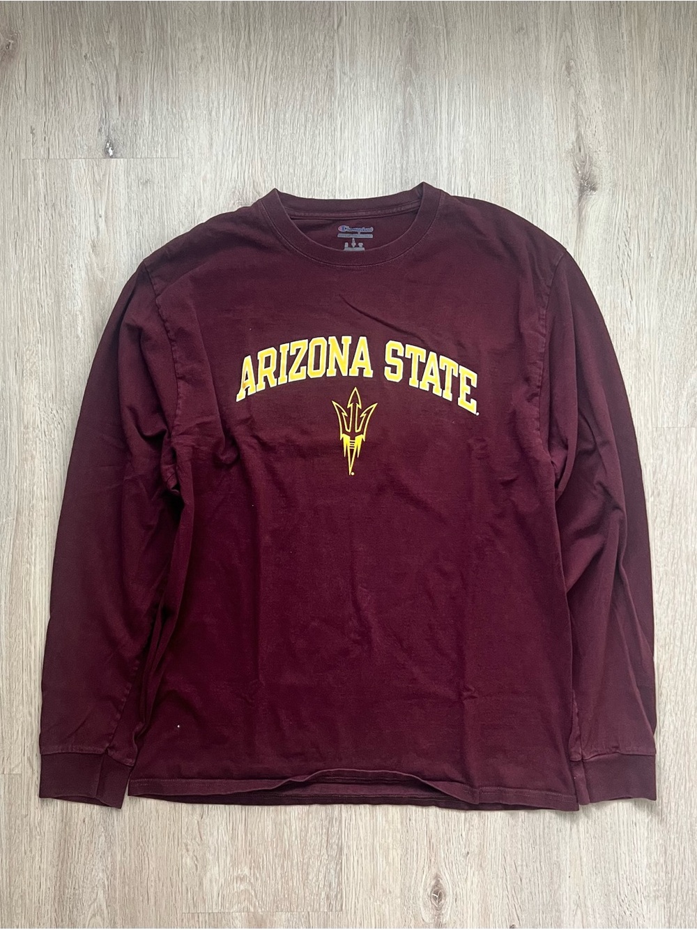 Vintage Y2K Arizona State University ASU Champion Long Sleeve Shirt Mens Large